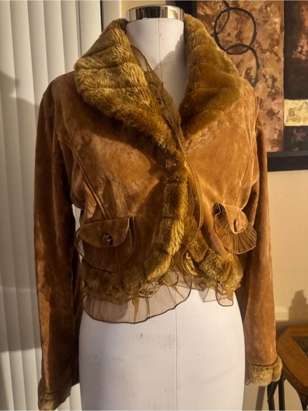early 2000s vintage whimsy micro-fleece  jacket